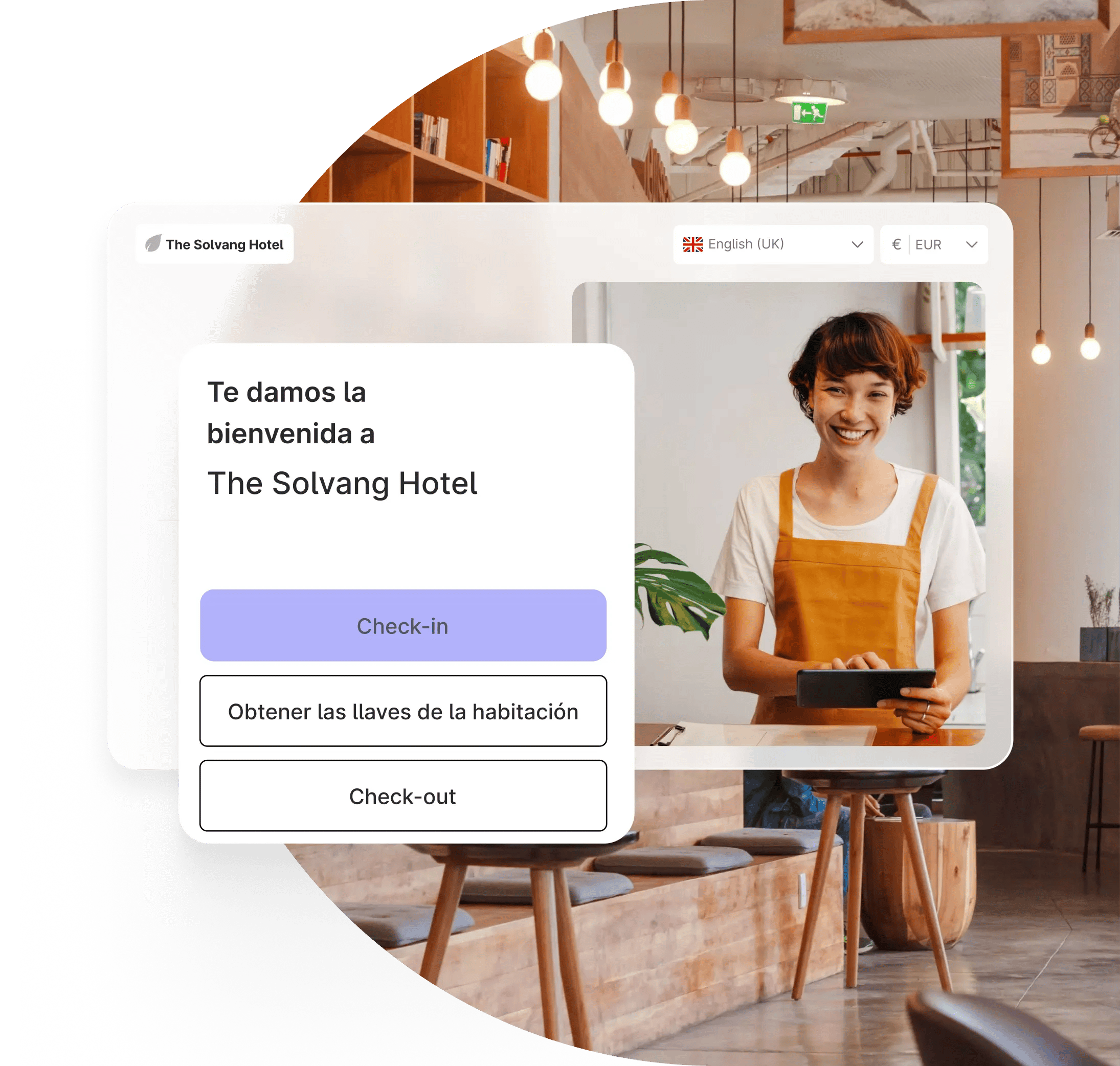 Quiosco de check-in autoservicio 